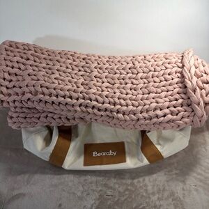 Bearaby Velvet Napper Weighted Throw Blanket Pink Rose Quartz And BAG Set! 7lb